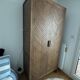 2-door wardrobe in solid pine