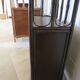 Retro-vintage-Low sideboard-library - cane-wood-rattan-1960s
