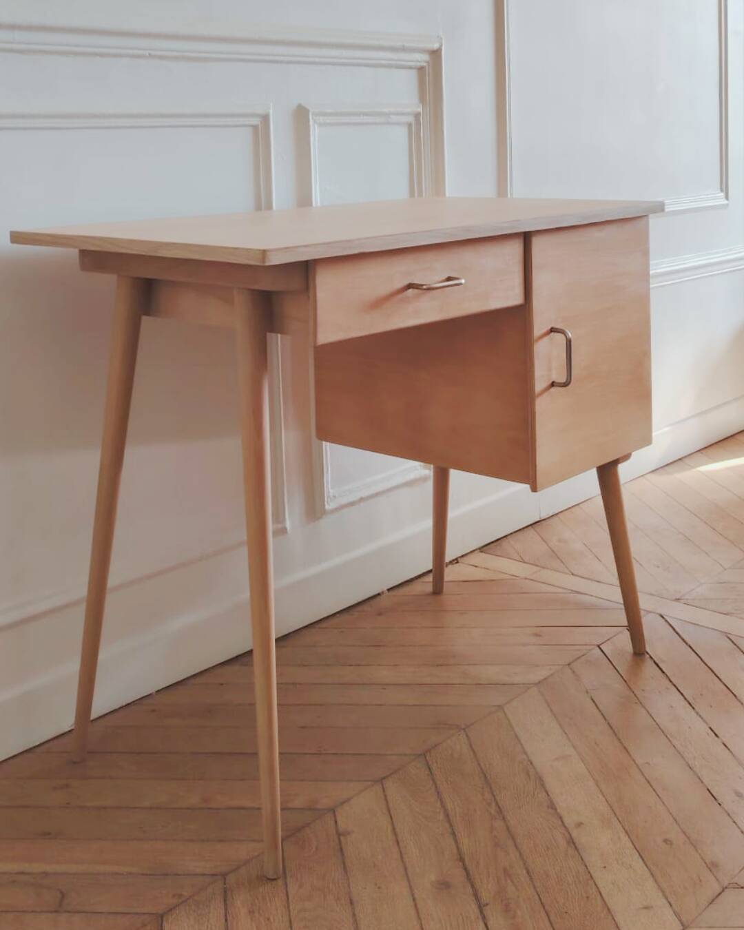 Bureau Baumann vintage rénové, années 60