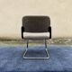 Paire de fauteuils chauffeuses Eurosit tweed gris 1970