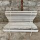 Old vintage garden bench with 2 wooden place, 1950s