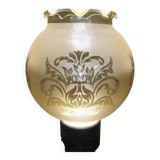 Tulip globe engraved glass for pendant lamp chandelier wall lamp