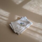 Ensemble de 8 serviettes brodées