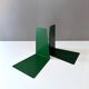 Vintage bookends Soennecken, bookend metal, library, bookshelf, book holder green