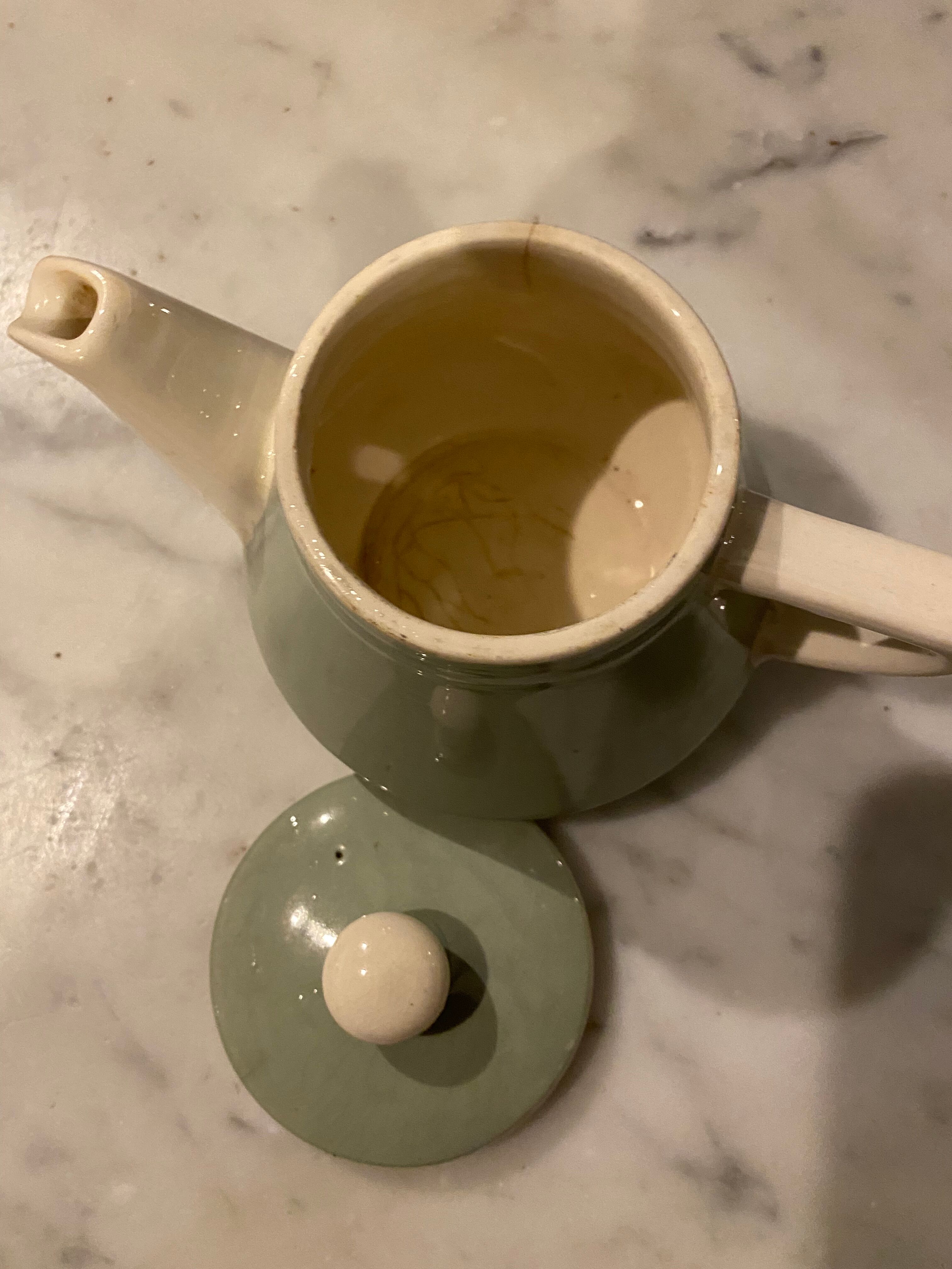 Vintage water green teapot