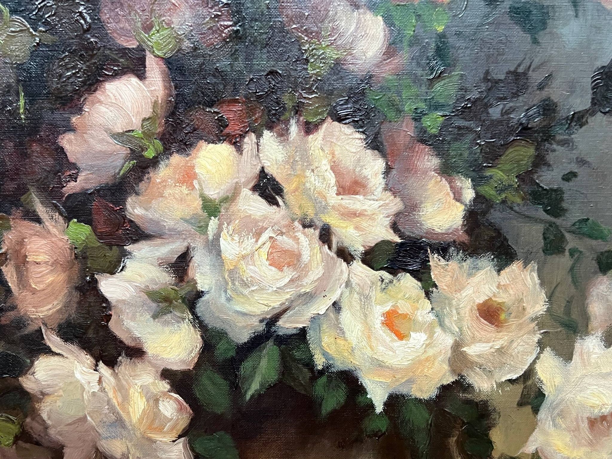 Gaston Noelanders, "Still Life with White Roses."