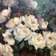 Gaston Noelanders, "Nature morte avec roses blanches."