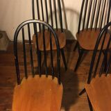Suite de 10 chaises Ercol modèle quaker années 50