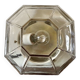 Smoked glass ceiling light ISMOS Italy 1970
