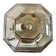 Smoked glass ceiling light ISMOS Italy 1970