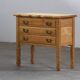 Vintage 1960s Danish three-drawer Oak Side Table, Henning Kjærnulf style