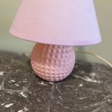 Vintage pink ceramic lamp
