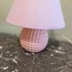 Vintage pink ceramic lamp