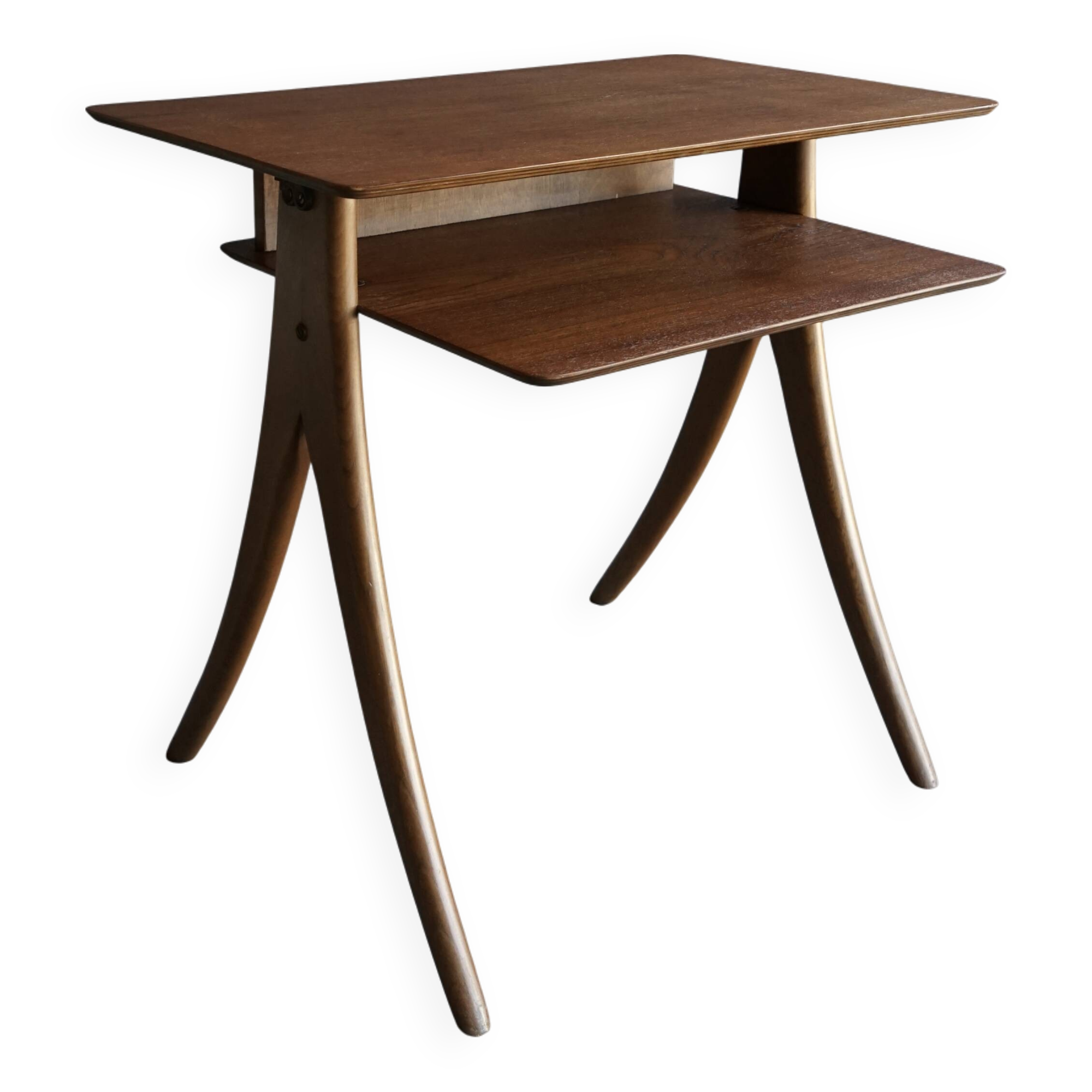 Table d'appoint en teck italien, années 1960