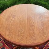 Scandinavian round table in teak 1960