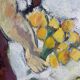 Painting “The girl with the tulips” signed Hanin