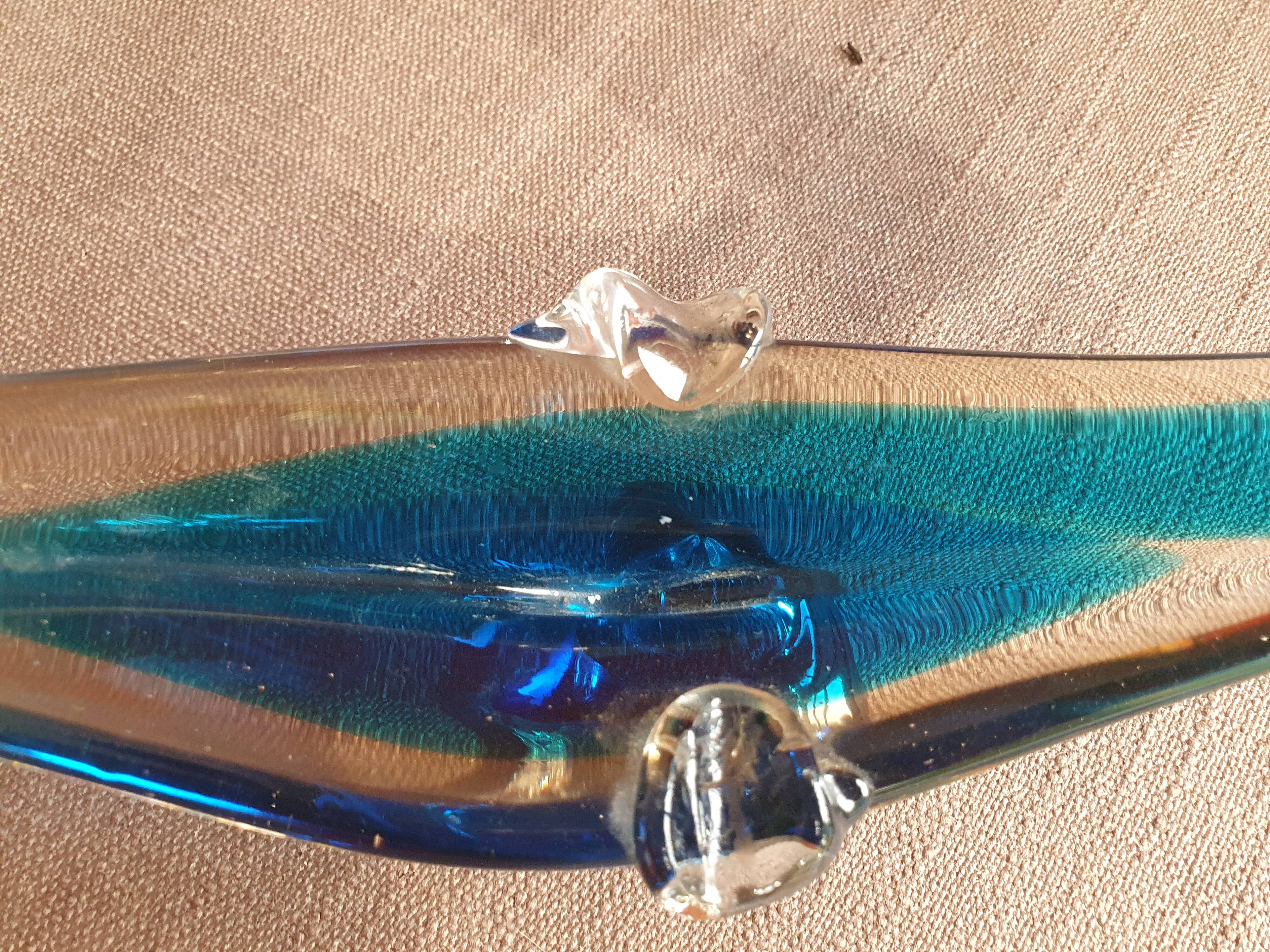 Cendrier en verre d'art Murano