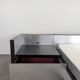 Roche Bobois Camora Nova brushed aluminum bed and bedside table