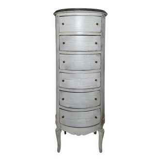 Weekly planner, cylindrical chest of drawers