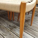 Set of 6 new Scandinavian Danish rope chairs