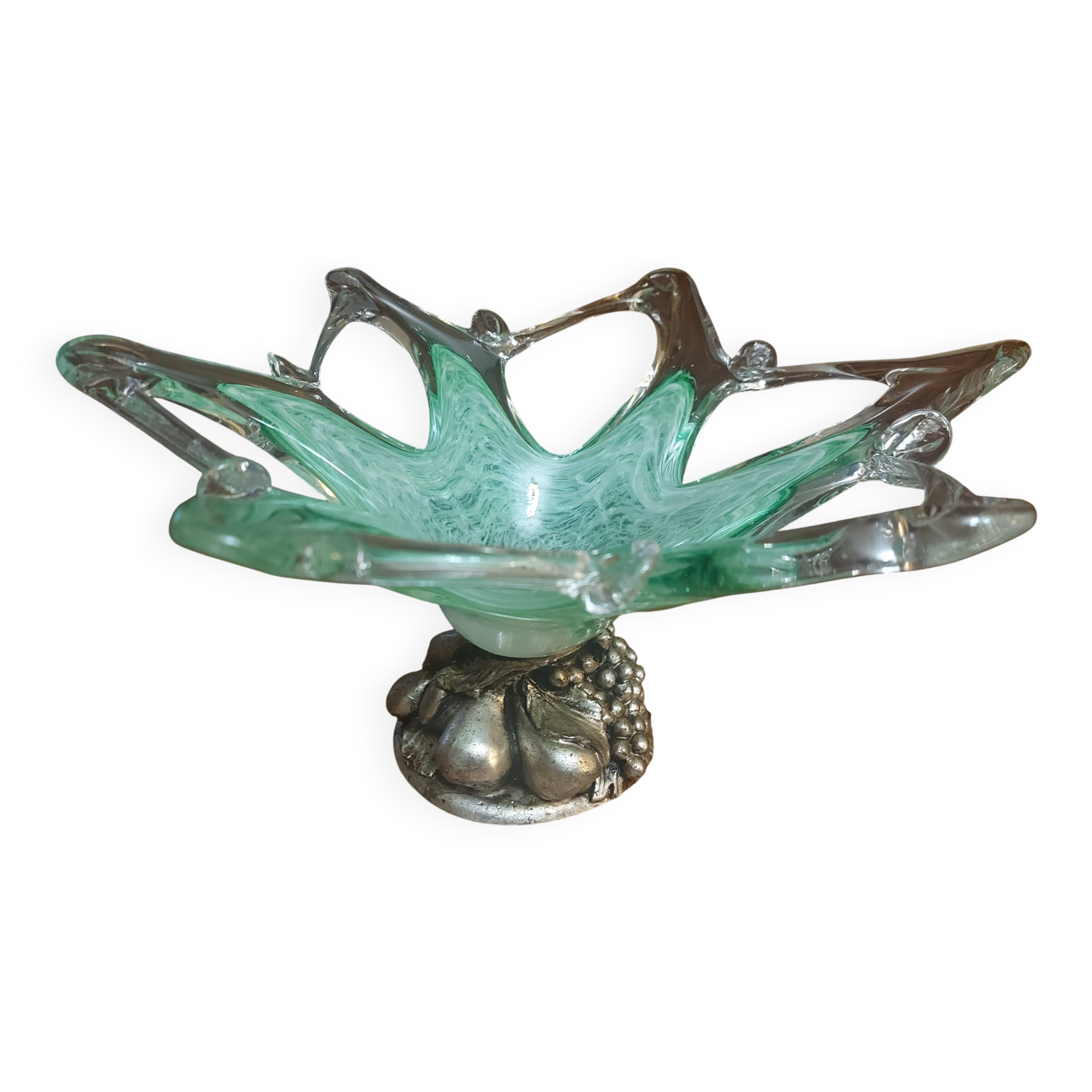 Coupe vintage en verre soufflé Murano