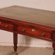 flat desk with two drawers from the early 19th century in mahogany - England circa 1