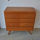 Chest of drawers vintage feet compass 1970