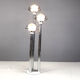 Space age chromed and glass floor lamp, 1970s
