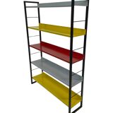 Tomado shelving unit in metal and several colours - 1960s dutch design