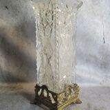 Crystal vase and bronze mount