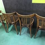 Lot of 4 Thonet style bistro chairs