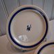 Set of 7 advertising plates from Gien "Gondolo" in good condition.