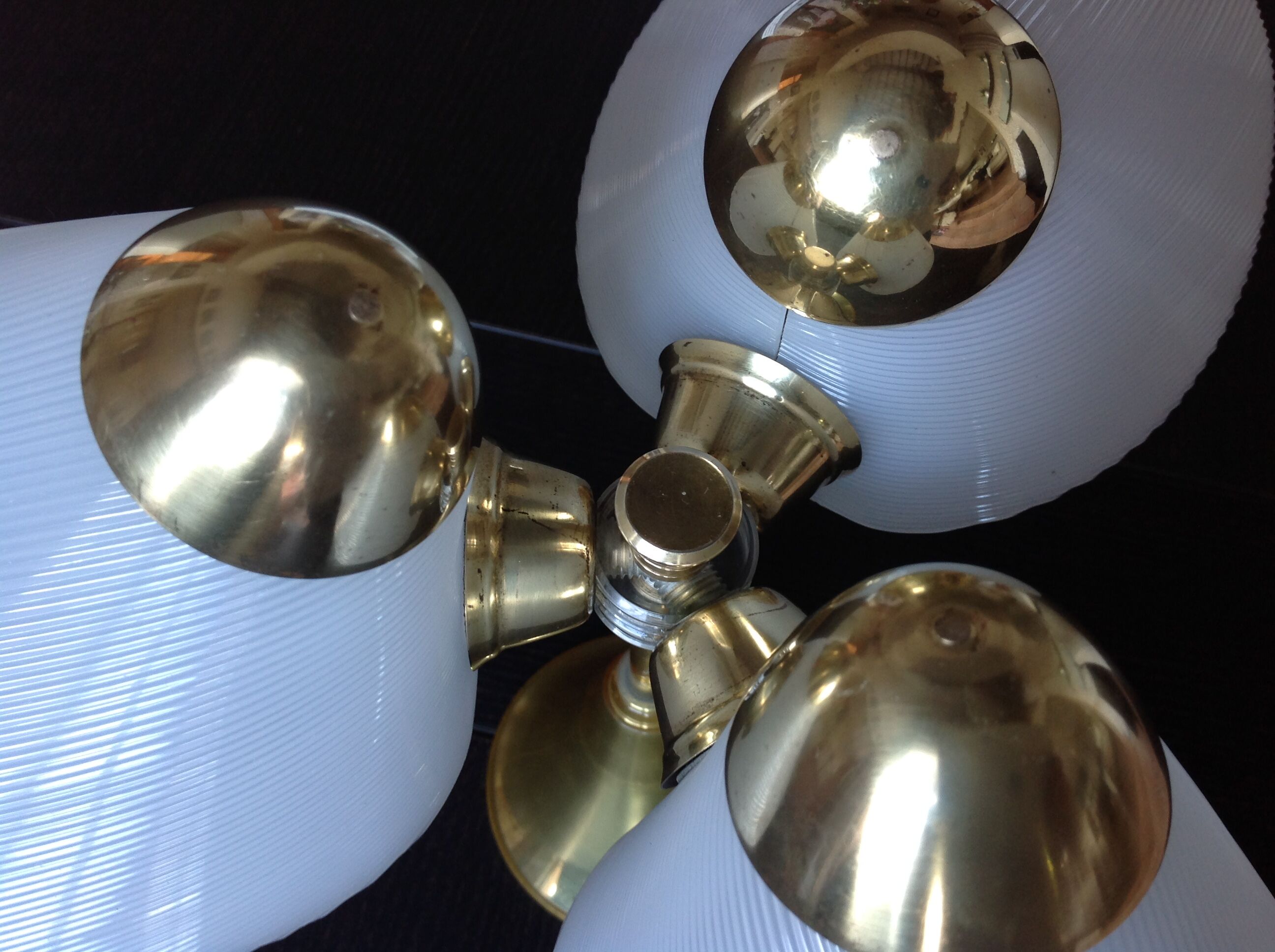 Chandelier 60s brass