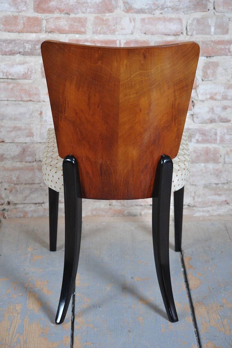 Art Deco Beech Chairs attributed to Halabala for Up Závody, Czech, 1930s, Set of 6