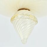 Plafonnier en verre Murano Barovier & Toso, milieu du siècle