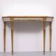 De Knudt Mirror Console Table Hollywood Regency Belgian 1970s