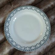 20 mismatched antique flat plates in ironstone