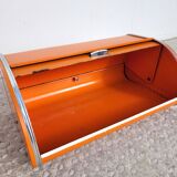 Vintage orange bread box 1970