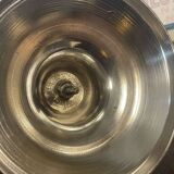 Pair of silver-plated bronze candlesticks from the early 20th century