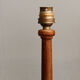Pair of turned wooden baluster lamps