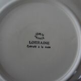 5 hollow plates faience de gien - model lorraine fleurs