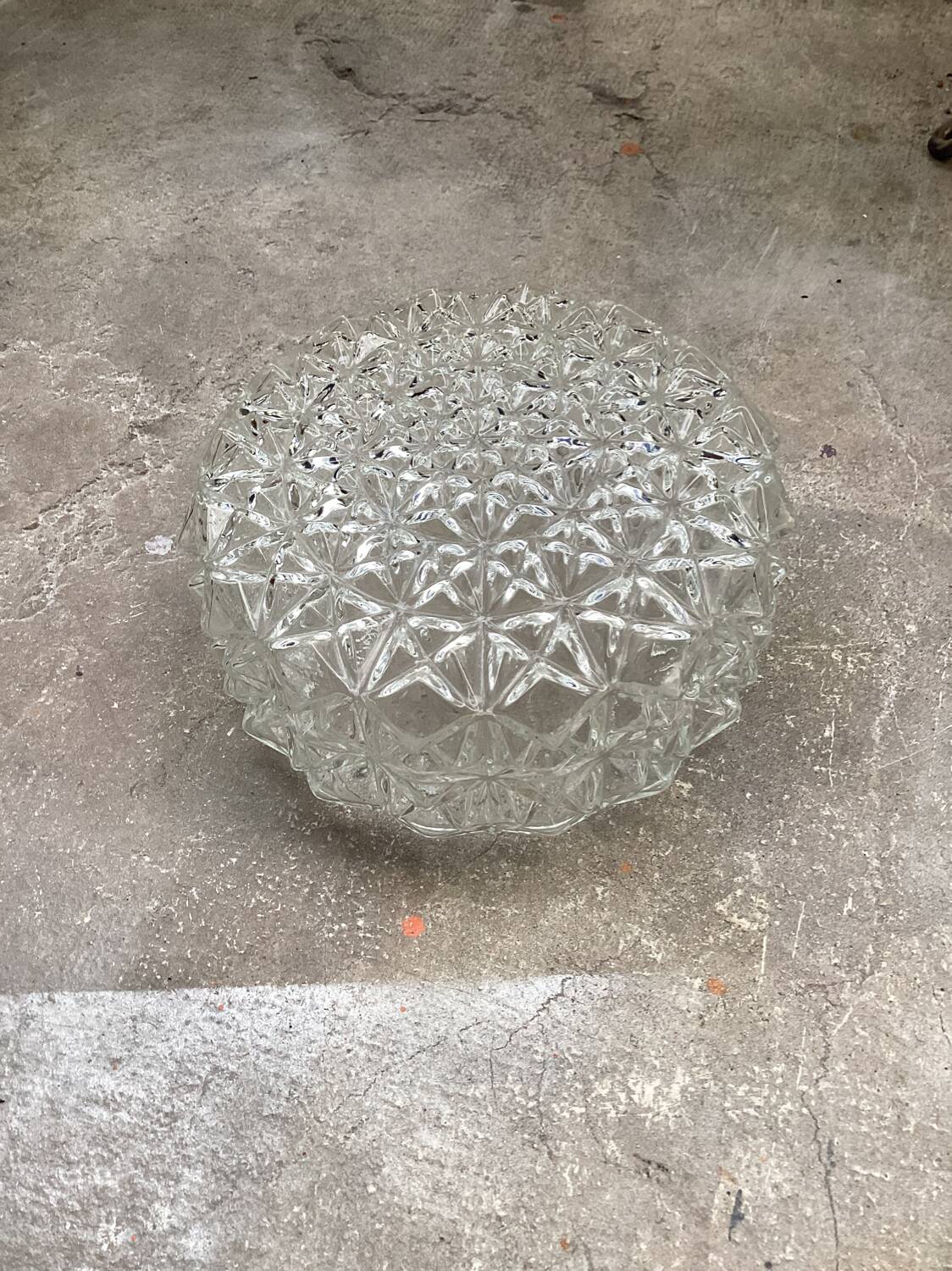 Vintage glass ceiling light