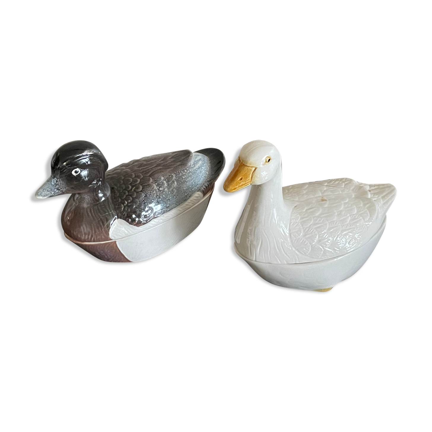 Duo of small terrines goose and duck Michel Caugnant