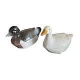 Duo of small terrines goose and duck Michel Caugnant