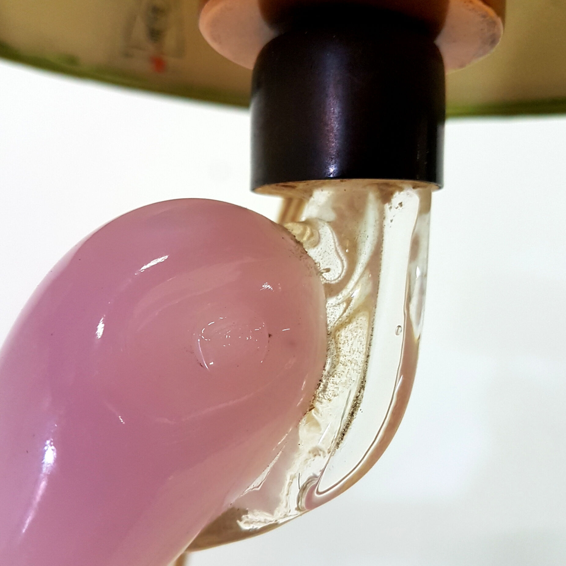 Lampe de table en verre de Murano solide en forme de canard, Italie des années 1960