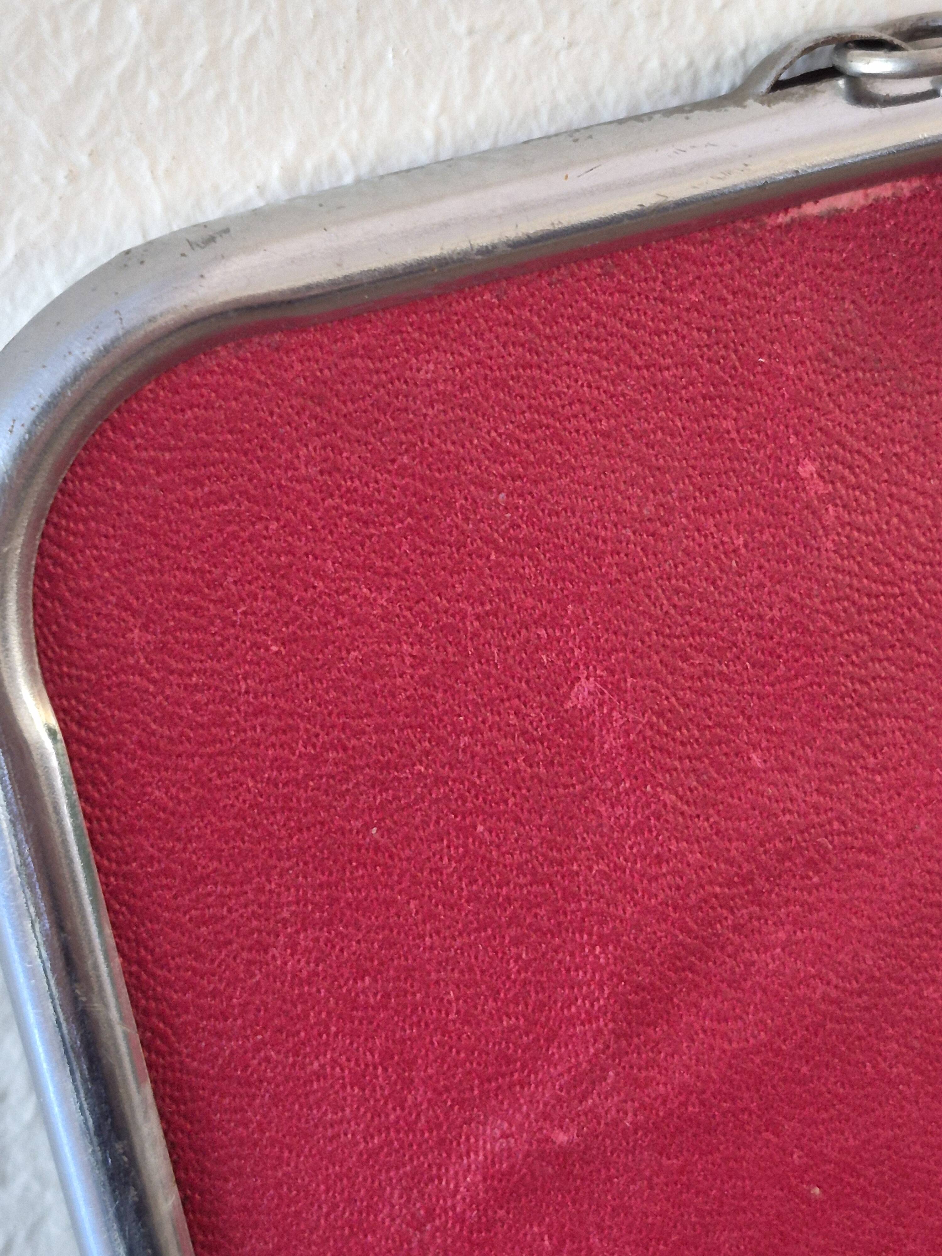 Barber mirror 24 cm x 18 cm, vintage, 1950s, hairdresser mirror