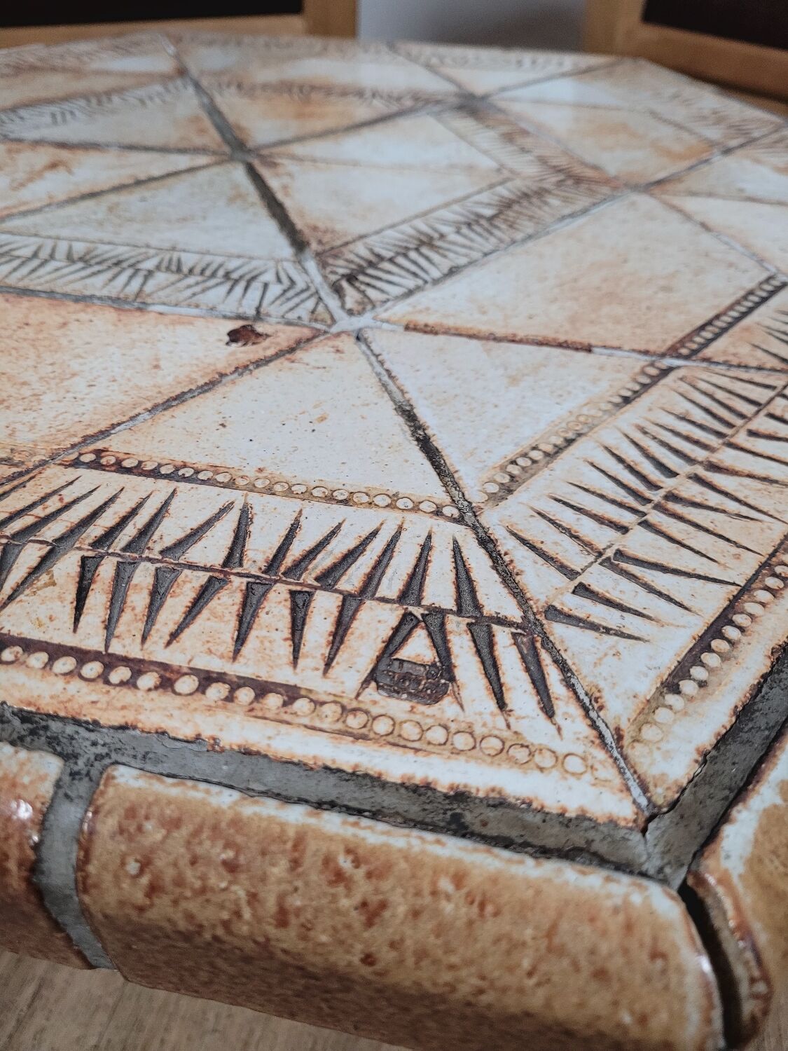 Vintage design Roger Capron coffee table