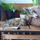 Large ceramic fawn or doe.