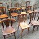 Lot de 15 chaises bistrot vintage