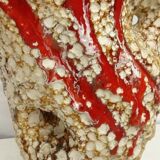 Vase in ceramic foam fat lava vallauris 60's